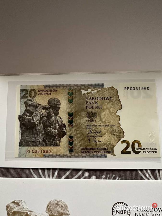 banknot 20zl Ochrona polskiej granicy wschodniej RP0031960
