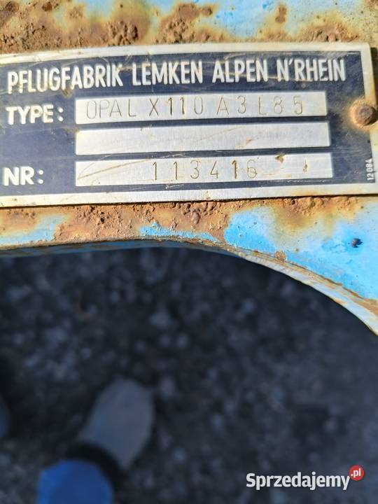 Pługi obrotowe lemken opal 110 Lemken sprzedam