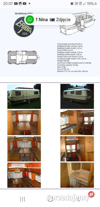 Eriba Odin łódzkie Łódź sprzedam