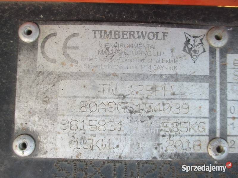 Rębak spalinowy Timberwolf TW125PH Leśnictwo