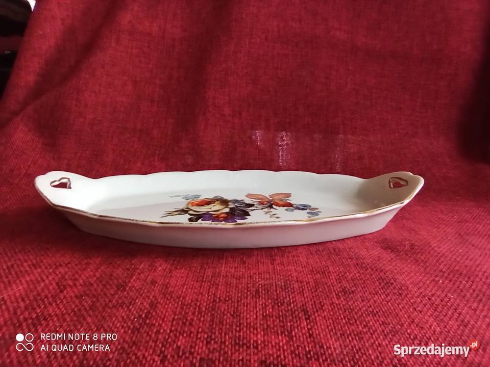 Porcelanową tacka z uchwytami Przepiękny Gdańsk sprzedam