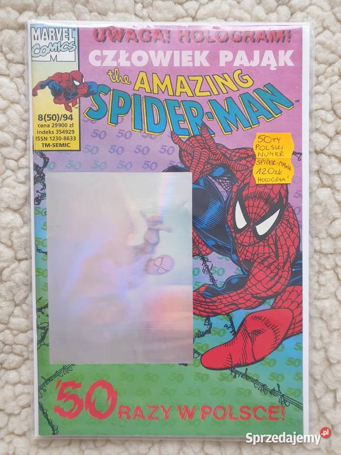 SpiderMan 85094 TM Semic HOLOGRAM pomorskie Gdynia