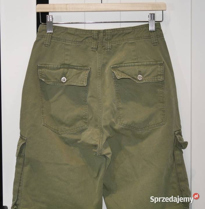 Bershka Cargo świetne spodnie bojówki 36 S Spodnie Wrocław
