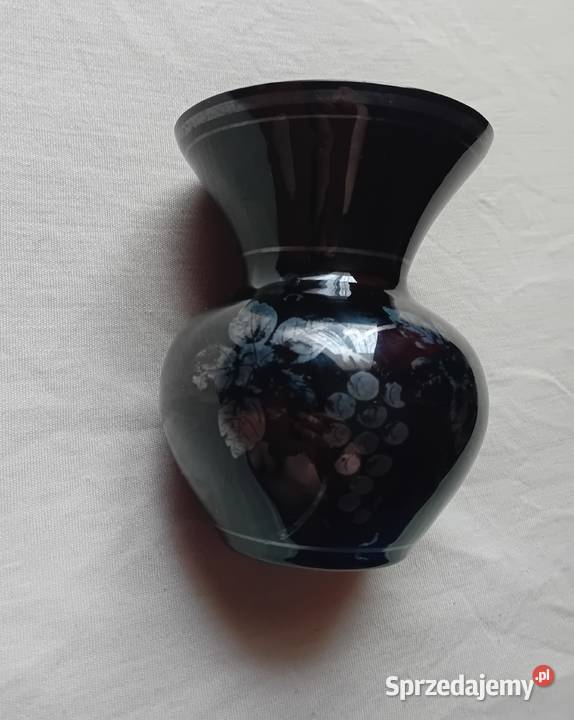 Wazonik hialitowy art deco Bohemia Kamenicky wielkopolskie Koźminek