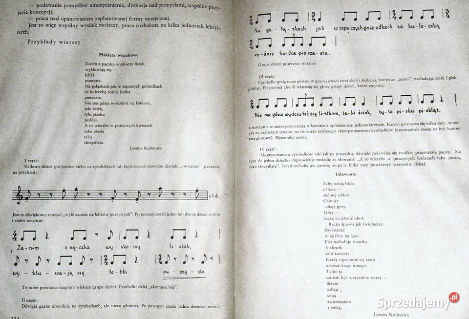 Metodyka wychowania muzycznego w Ewa Lipska Rok wydania 1975