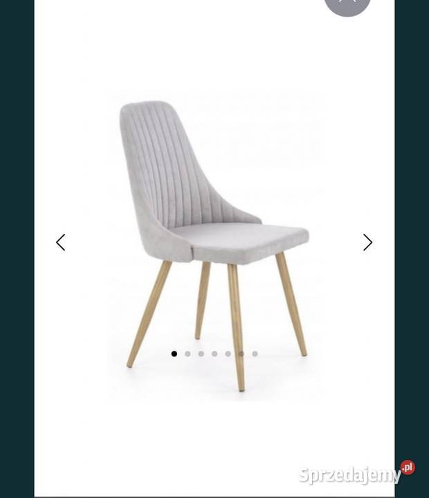 Krzesła do salonu jadalni jasny popiel Rydułtowy sprzedam