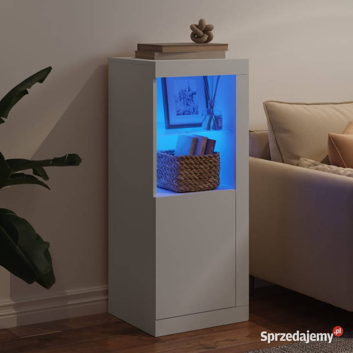 Szafka z oświetleniem LED biała 41x37x100 Warszawa