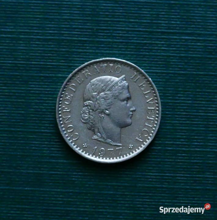 SZWAJCARIA 20 rappenów 1977r Antyki, Sztuka, Kolekcje