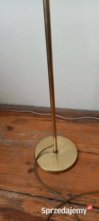 Mosiężna lampa podłogowa ze składanym ramieniem Skierniewice