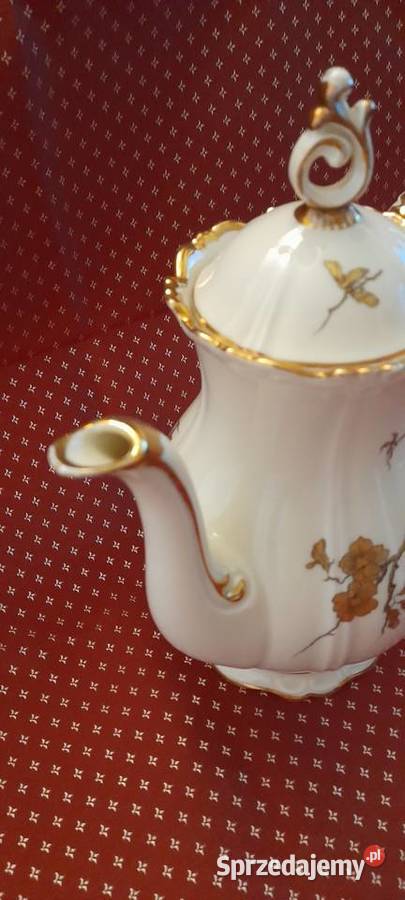 Porcelanowy stary sygnowany dzbanek do kawy sprzedam