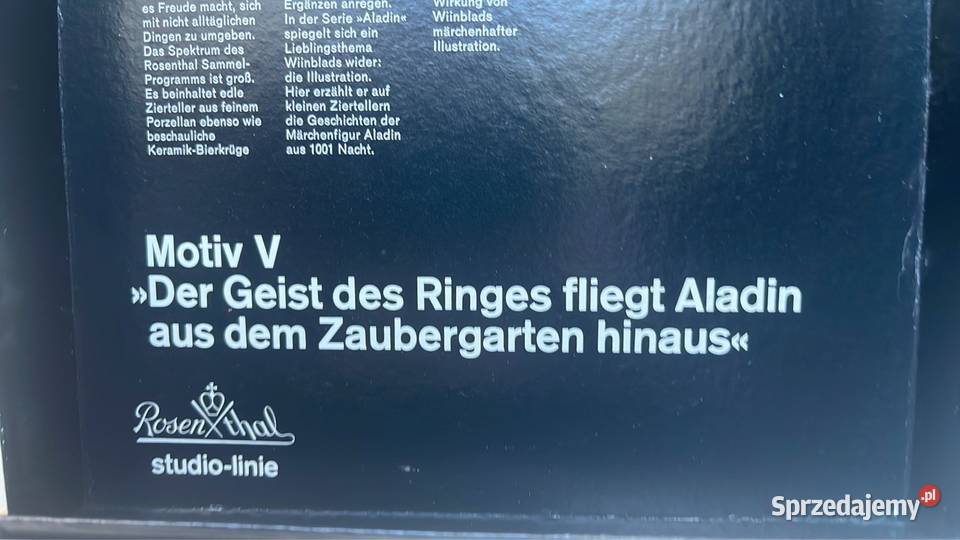 Talerz Rosenthal Studio Line Aladyn Cześć V Gdańsk sprzedam