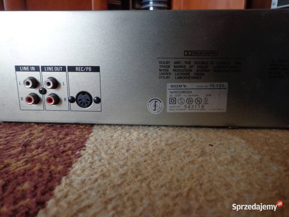 SONY TCFX2 DECK MAGNETOFON