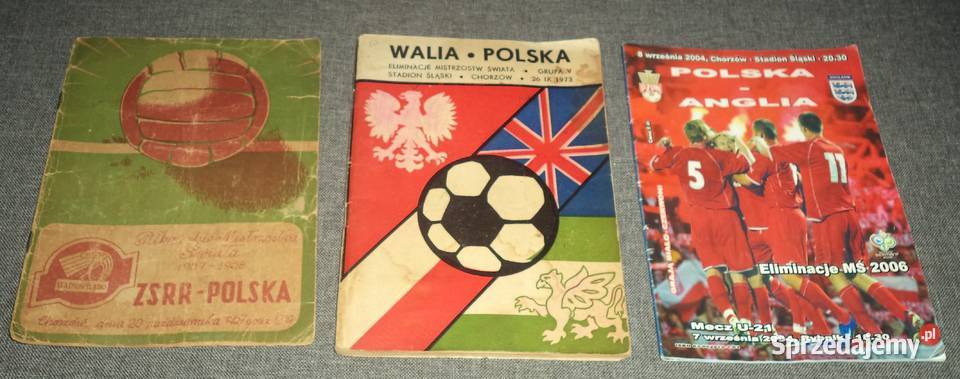 ZSRR - Polska - Walia - Anglia  Program mecz piłka nożna