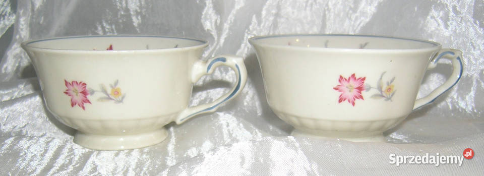 filiżanki vintage bez spodków porcelana ecruDd dolnośląskie Bartków