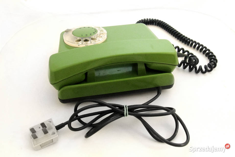 Stary telefon stacjonarny Tulipan