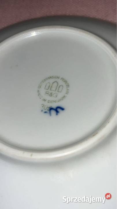 Spodek pod filiżankę Copenhagen Porcelain Madę Gdańsk