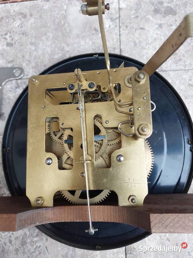 Stary zegar ścienny sprawny ładny film gongu Tczew