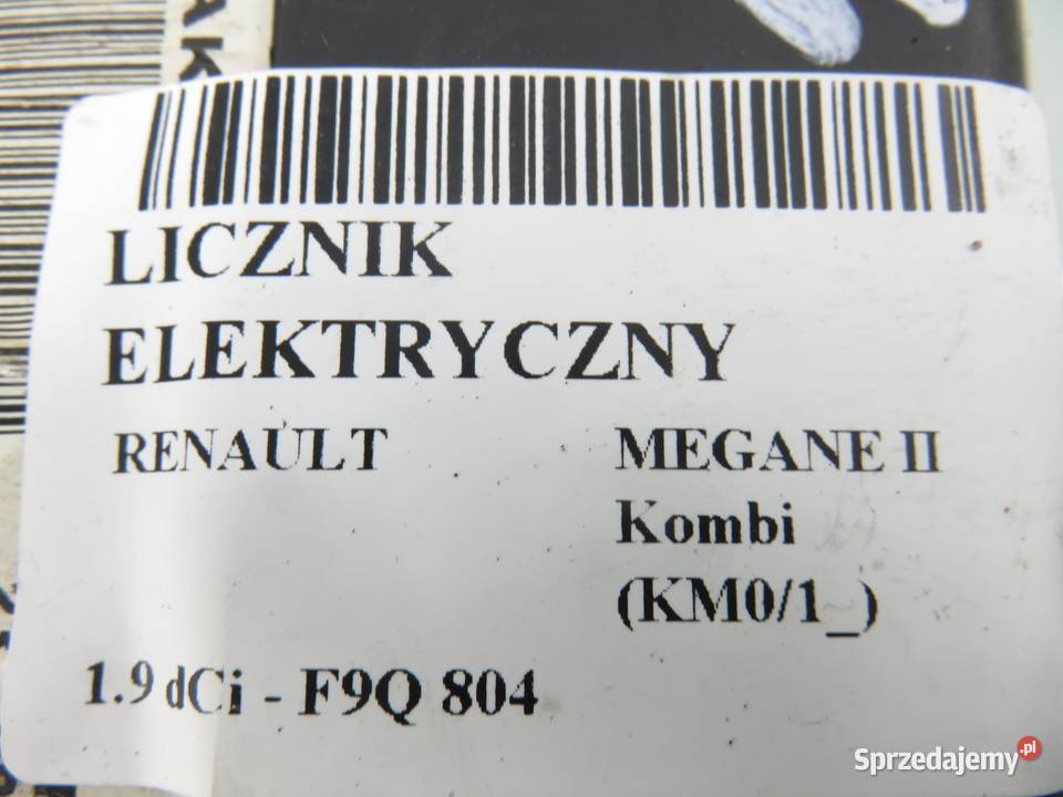 LICZNIK RENAULT MEGANE II 19 dCi 8200408798F Liczniki i zegary