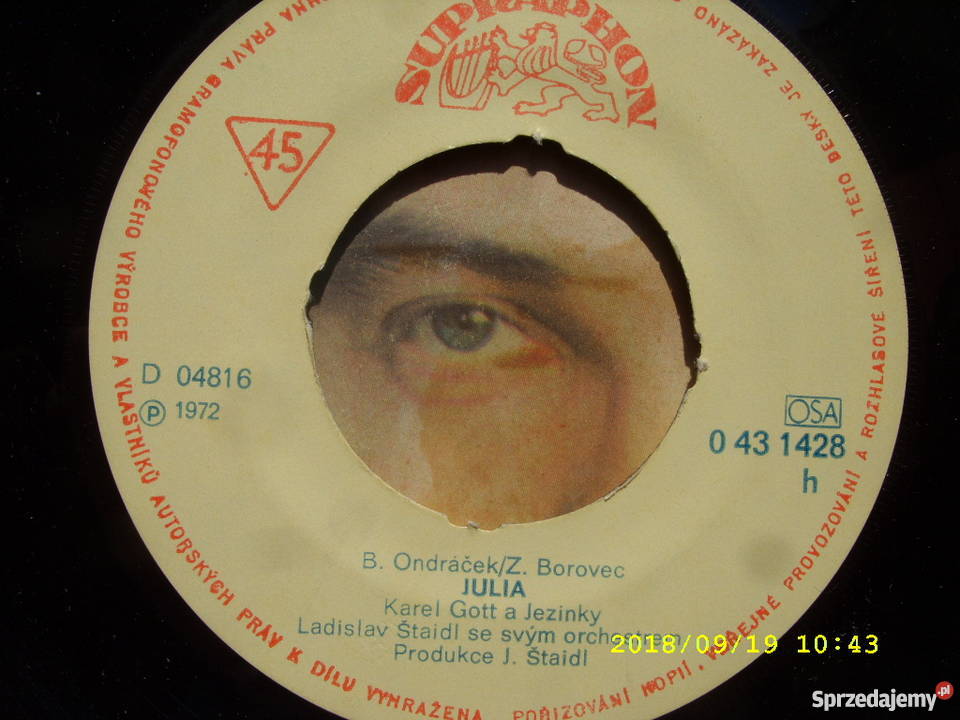 KAREL GOTT 2 Single winylowe
