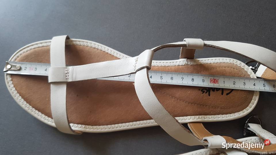 Piękne białe sandały Clarks 38 Kraków