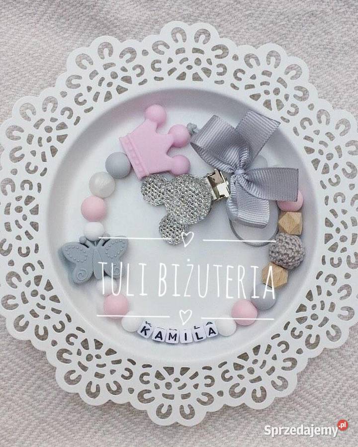 Zawieszka do smoczka z imieniem dziecka