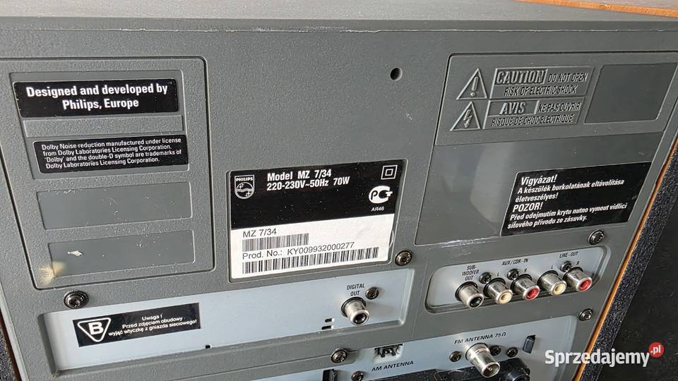 Wieża stereofoniczna Philips MZ 734 FB MZ7 PH Wieże i miniwieże