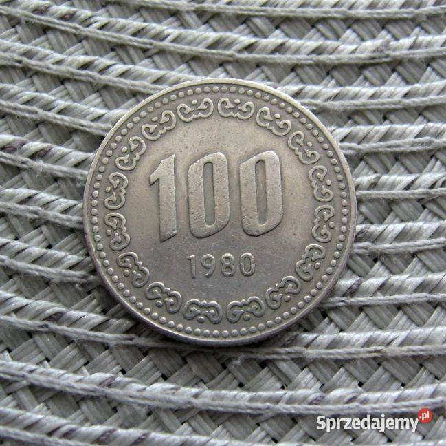 Korea 100 Wonów 1980r wielkopolskie Kalisz