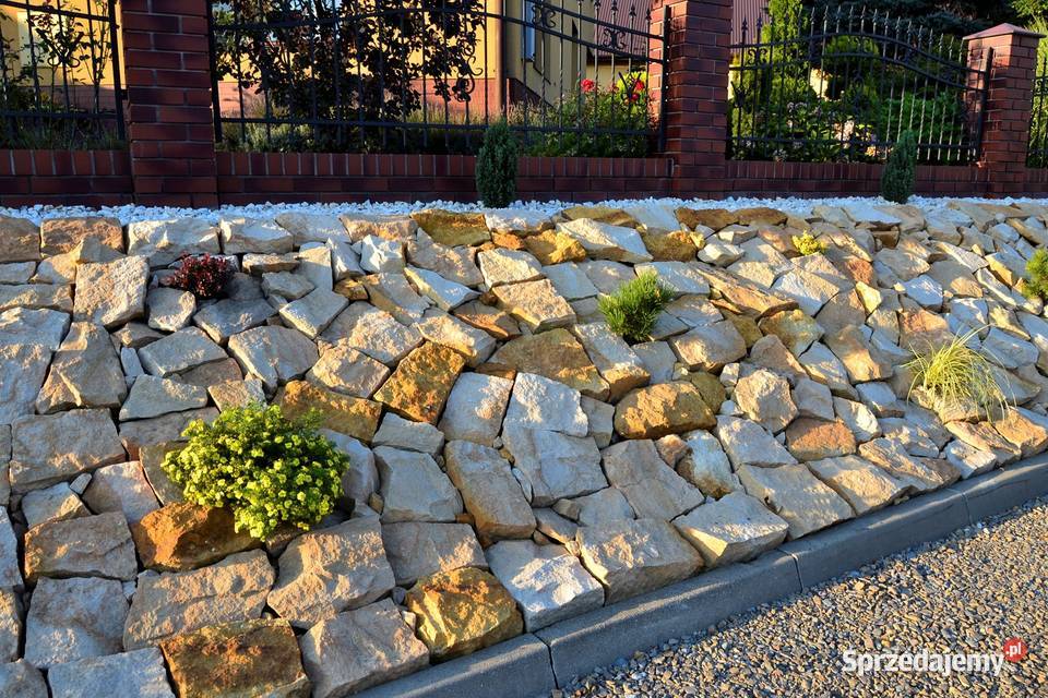 Kamień na ogrodzenie skalniak altankę grilla