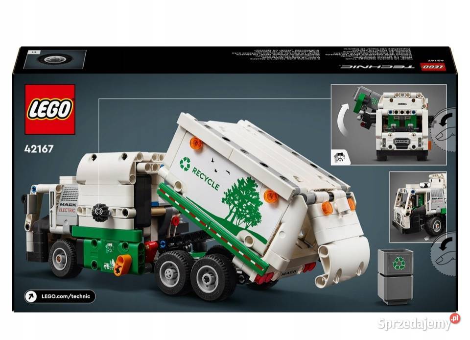 LEGO Technic Śmieciarka Mack LR Electric 42167 Klocki