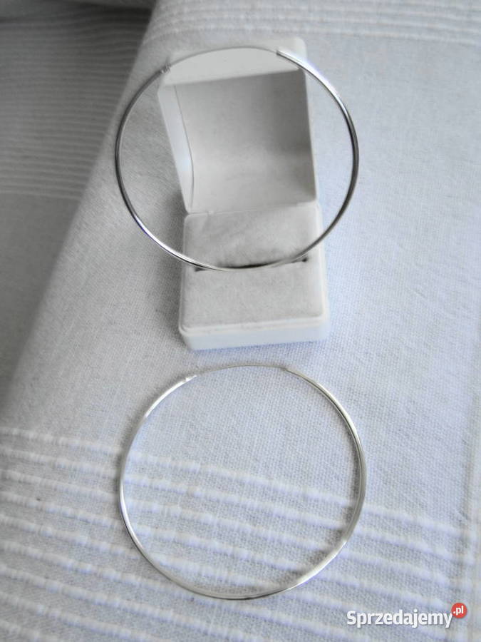 Wielkie koła kolczyki srebro 925 srebro mazowieckie Warszawa