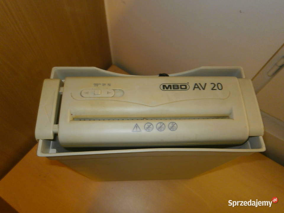 NISZCZARKA DO PAPIERU MBO AV20 sprawna Łódź