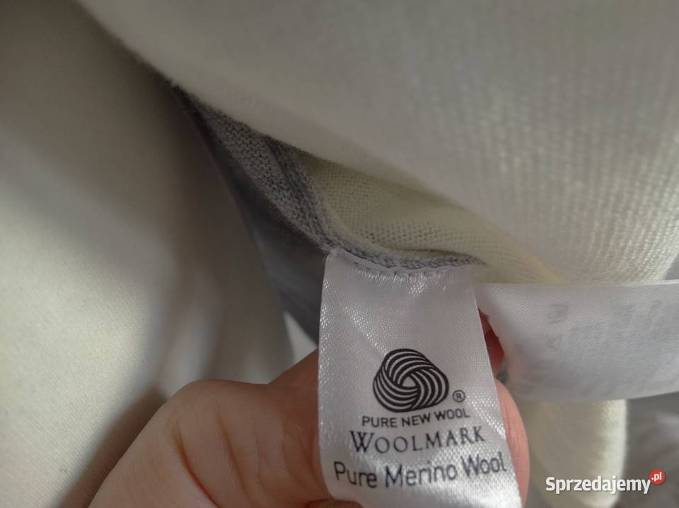 Sweter Blezer Wełniany 100 Wełna Merino Długi Swetry i golfy sprzedam