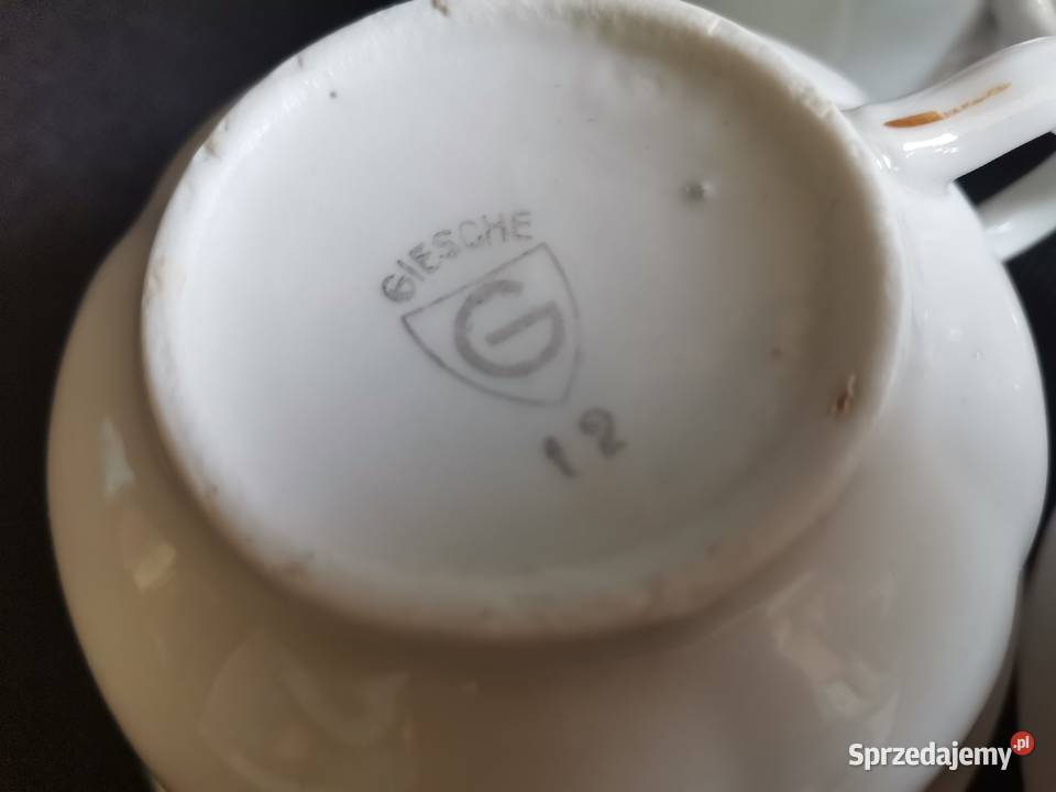 Stara przedwojenna porcelana Giesche filiżanka 4 Siemianowice Śląskie sprzedam