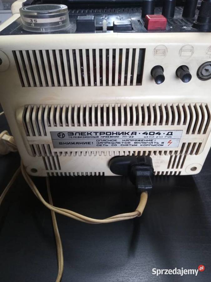 radziecki telewizor Elektronika 404D z lat 7080
