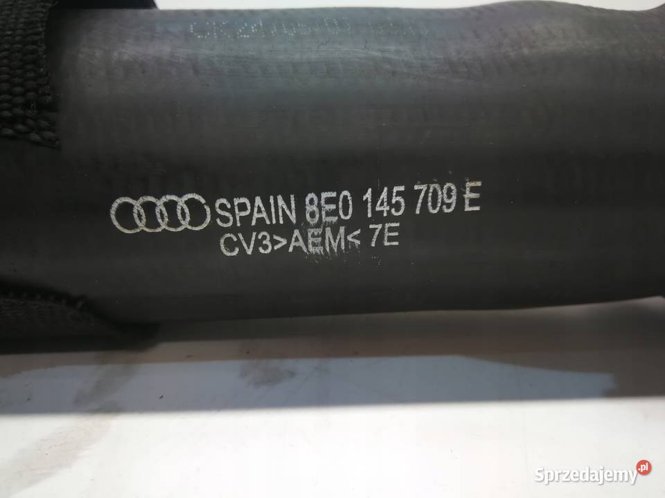 RURA PRZEWÓD INTERCOOLERA AUDI A4 B7 8E0145709E śląskie Przystajń