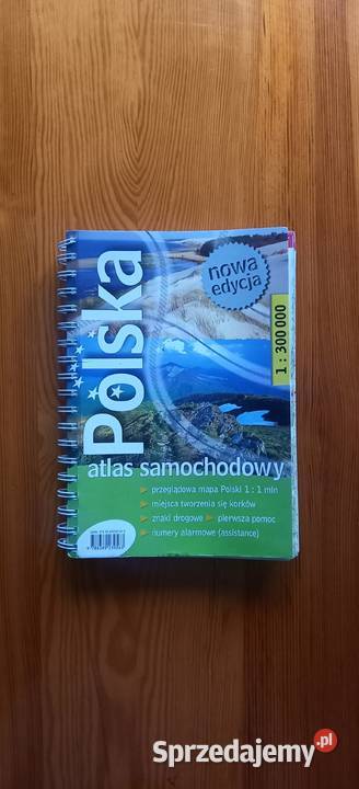 Samochodowy atlas Polski mapa samochodowa