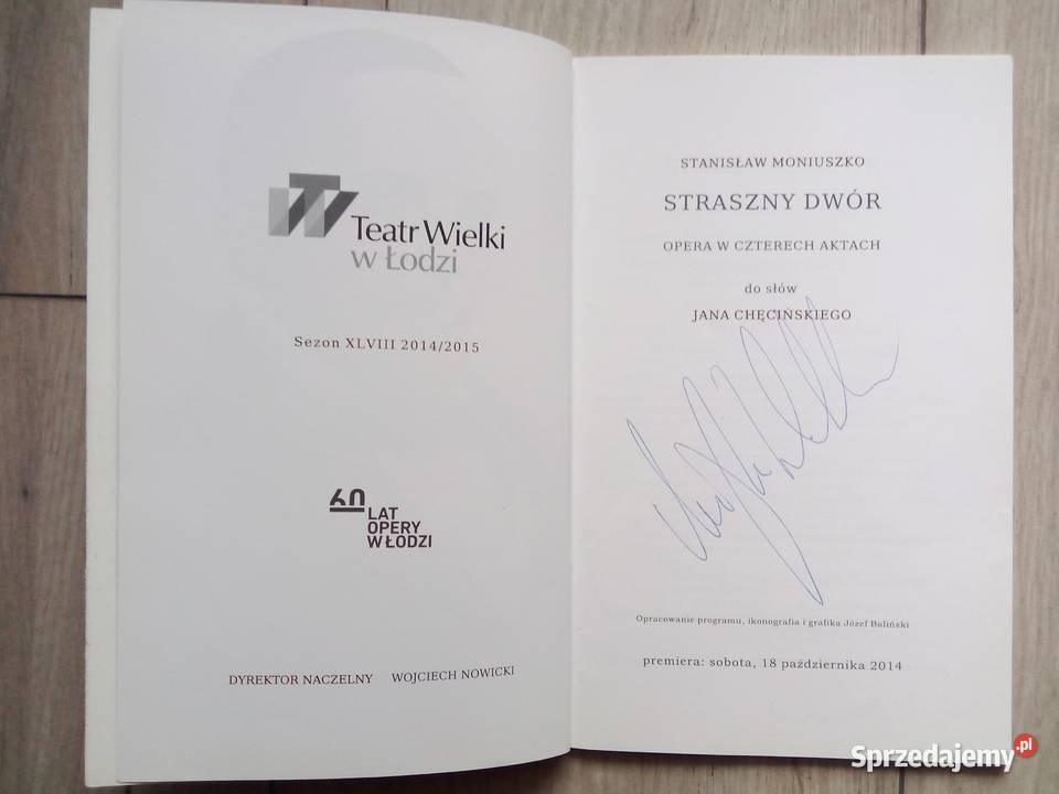 Straszny Dwór wydawnictwo Teatru Wielkiego w Wronki