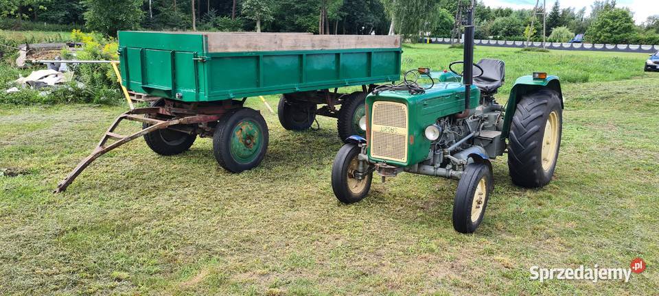 Ciągnik Ursus C355 C360 Przyczepa Autosan D35 Brzezia Łąka