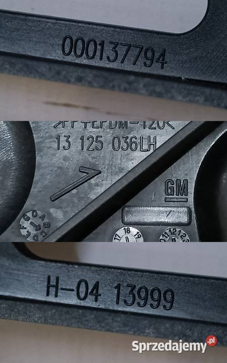 OPEL ZAFIRA B ŚLIZG ZDERZAKA LEWY TYŁ 13125036 Pleszew