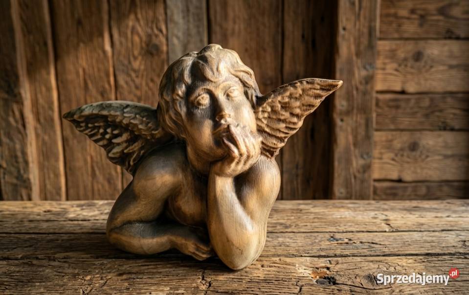 Głowa aniołka Putto płaskorzeźba rzeźba ścienna małopolskie Nowy Targ