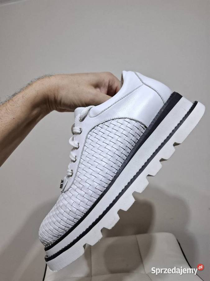 Sneakersy 3839 chunky creepers N55 biały Kraków