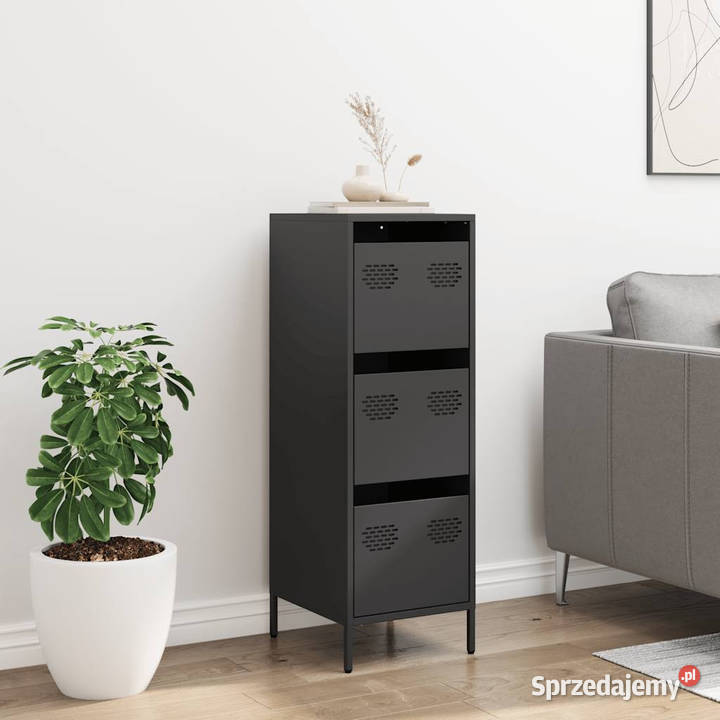 Szafka czarna 39x35x1035 stal WM851400 Szafki Warszawa