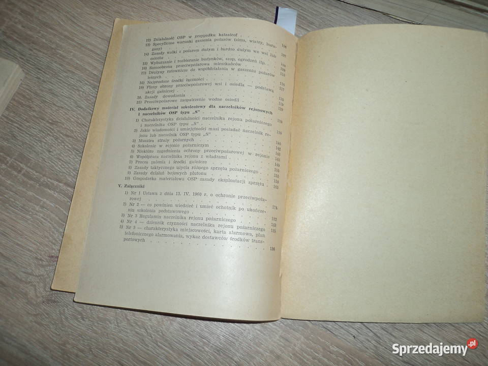 Podręcznik naczelnika OSP 1963 Nowy Sącz