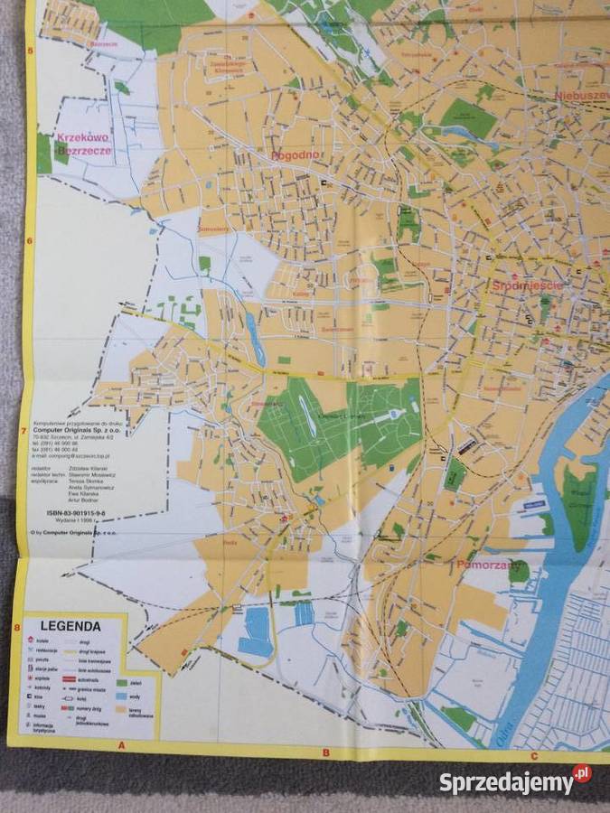 206 Plan Szczecina Z Lewobrzeżem Szczecin