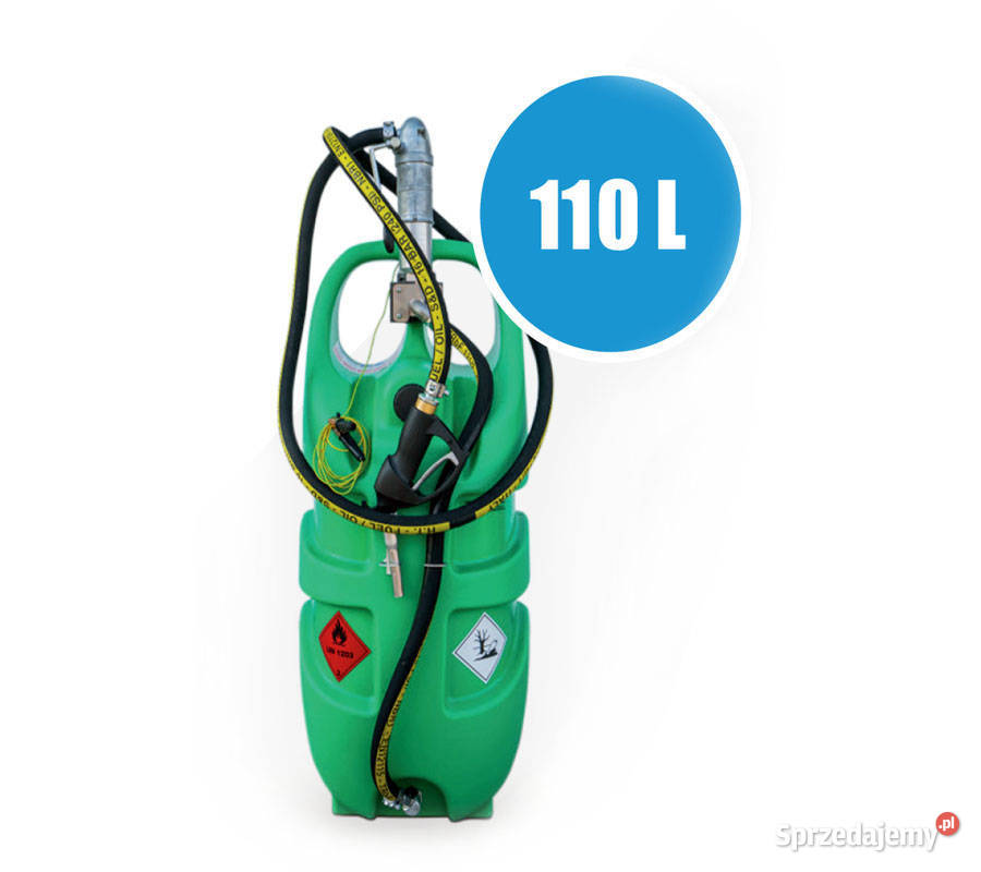 Zbiornik mobilny na benzyne 110L z pompą ręczną Zielona Góra