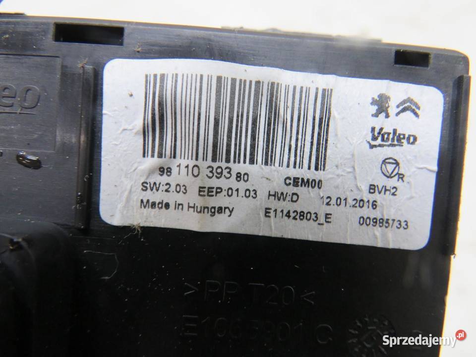 MODUŁ KLIMATYZACJI PEUGEOT 308 T9 9811039380