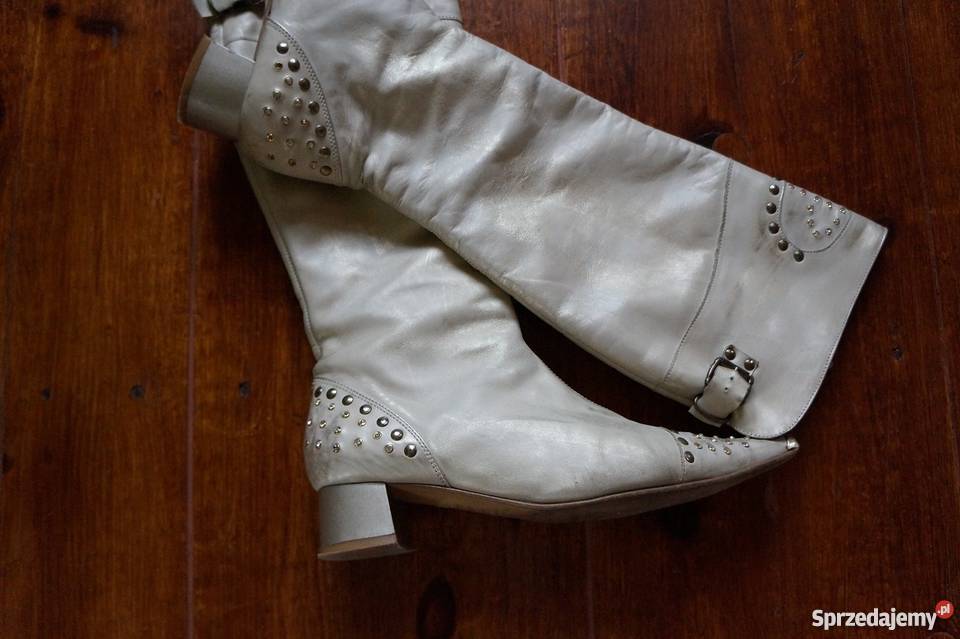 Kozaki Massimo POLI skóra r 40 Inna marka Kozaki Miastko