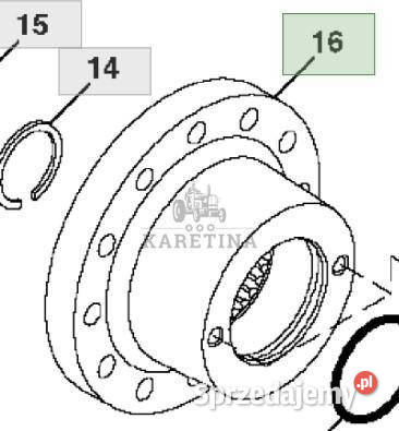 John Deere 8120 8220 8320 Piasta Wału wielkopolskie Jastrzębniki sprzedam