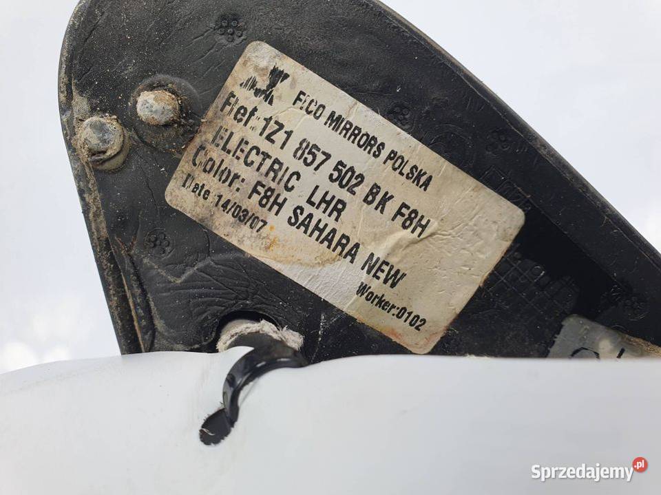 LUSTERKO PRAWE SKODA OCTAVIA II 1Z1857502BK 7PIN Lipno sprzedam