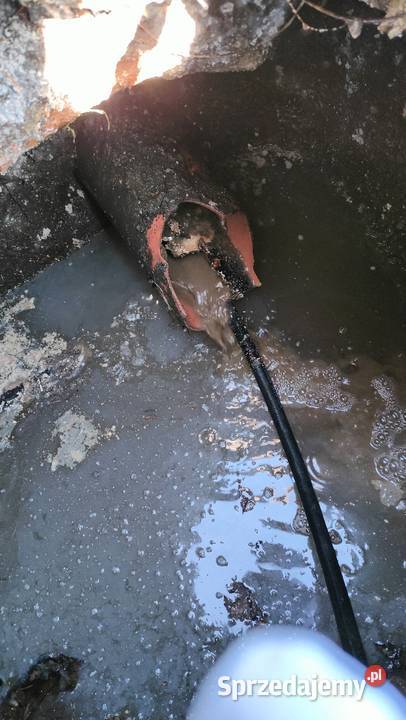 Przepychanie rur udrażnianie kanalizacji PWIK Siedlce